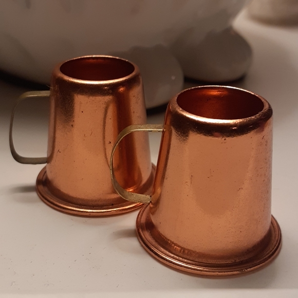 Miniature Handmade Copper Beer Steins - Picture 1 of 4
